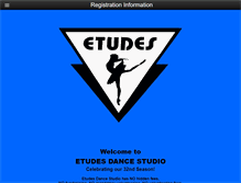 Tablet Screenshot of etudesdancestudio.com
